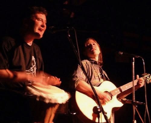 Myself and Laurie Hallal performing as the Walkingbirds sometime in the 90s